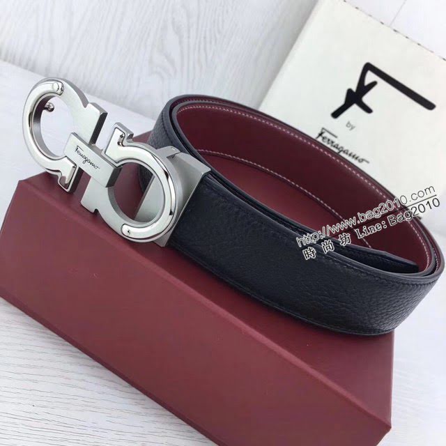 菲拉格慕男士皮帶 Ferragamo雙面牛皮腰帶  jjp2126